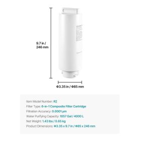 6-Stage RO Composite Filter â€“ Reverse Osmosis Water Filter Cartridge Replacement, Blocks Impurities & Adsorbs Odors, Compatible With X811B Ice Maker