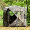 80" Person Portable Pop-Up Ground Tent with Carrying Bag