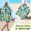 63*65*82cm Short Oxford Cloth Silver White Aluminum Tube Bearing 100kg Beach Chair Lemon