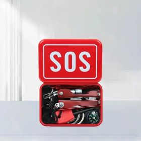 8 Item Emergency Survival Kit, Flint, Essential For The Home, Essential For The Outdoors, Ideal Gifts For Men, Gifts For Women, Christmas And Birthday (Option: 1pc)