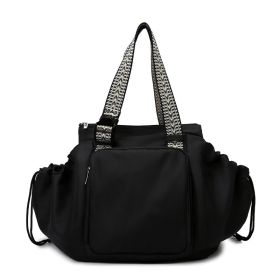 Ins Backpack Fashion Multifunctional Large Capacity Shopping Shoulder Bags Women Waterproof Travel Handbag (Option: Black-32x23x35cm)
